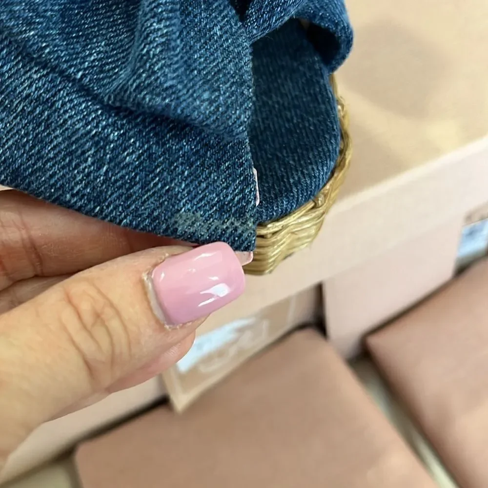 Miu miu denim sandals